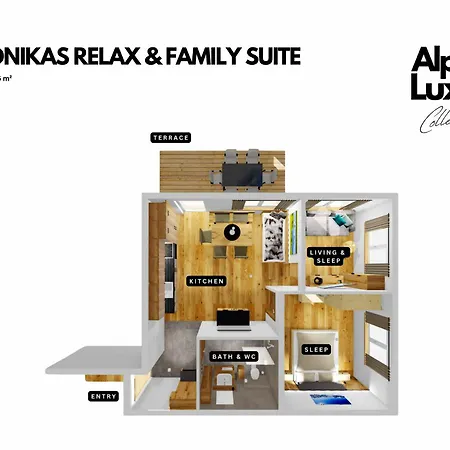 Veronikas Relax & Family Suite - Alpenluxus Collection Διαμέρισμα *
